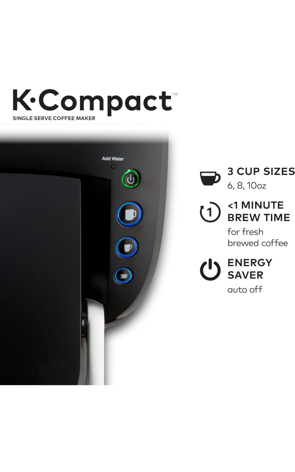 Keurig K-Compact Single serve K-Cup Pod Coffee Maker