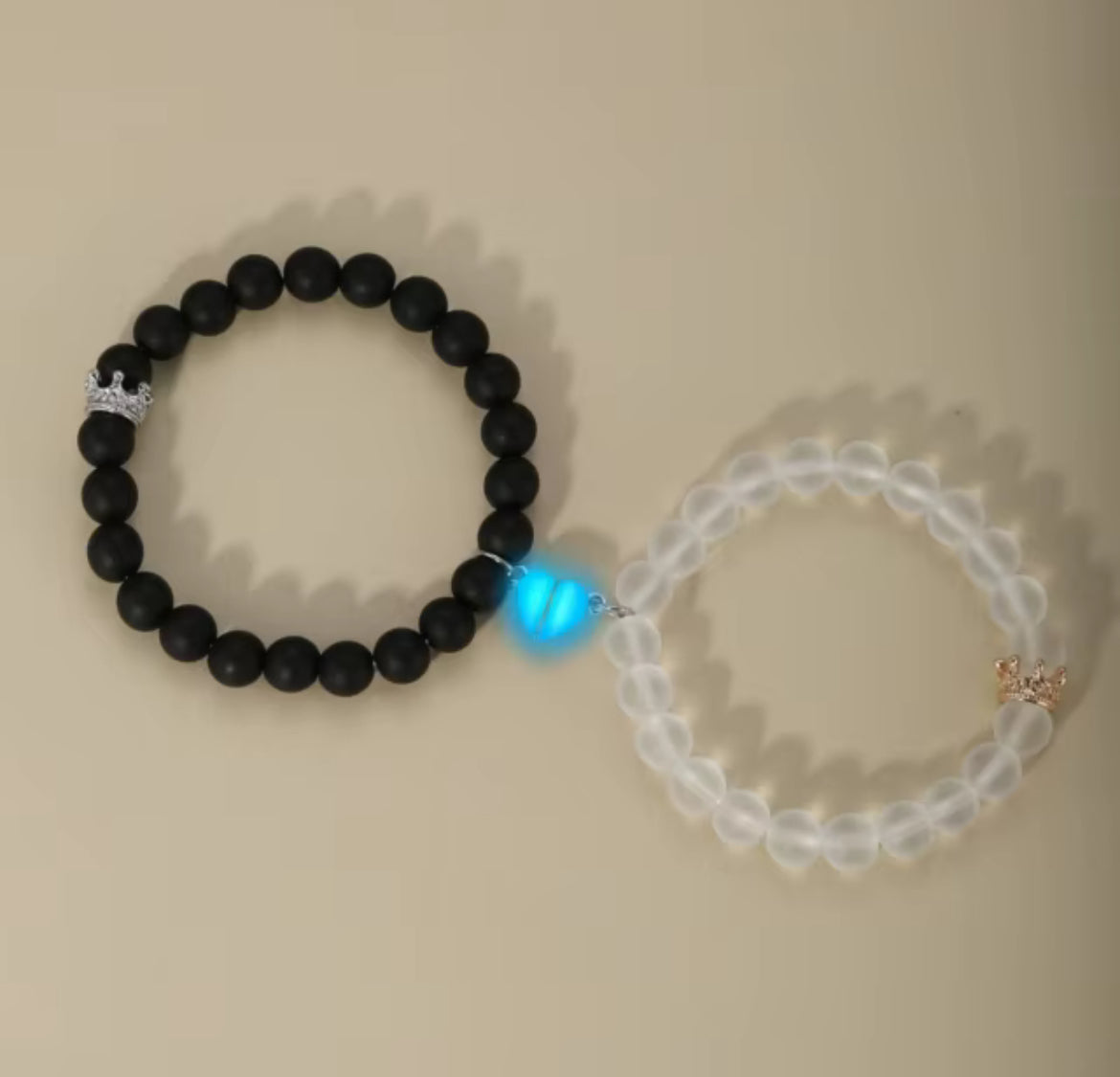 2 piece glow in the dark bracelet