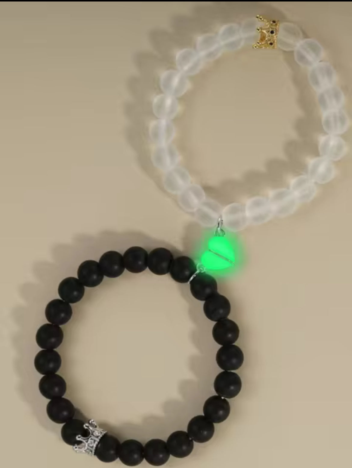 2 piece glow in the dark bracelet