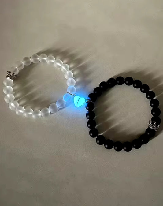 2 piece glow in the dark bracelet