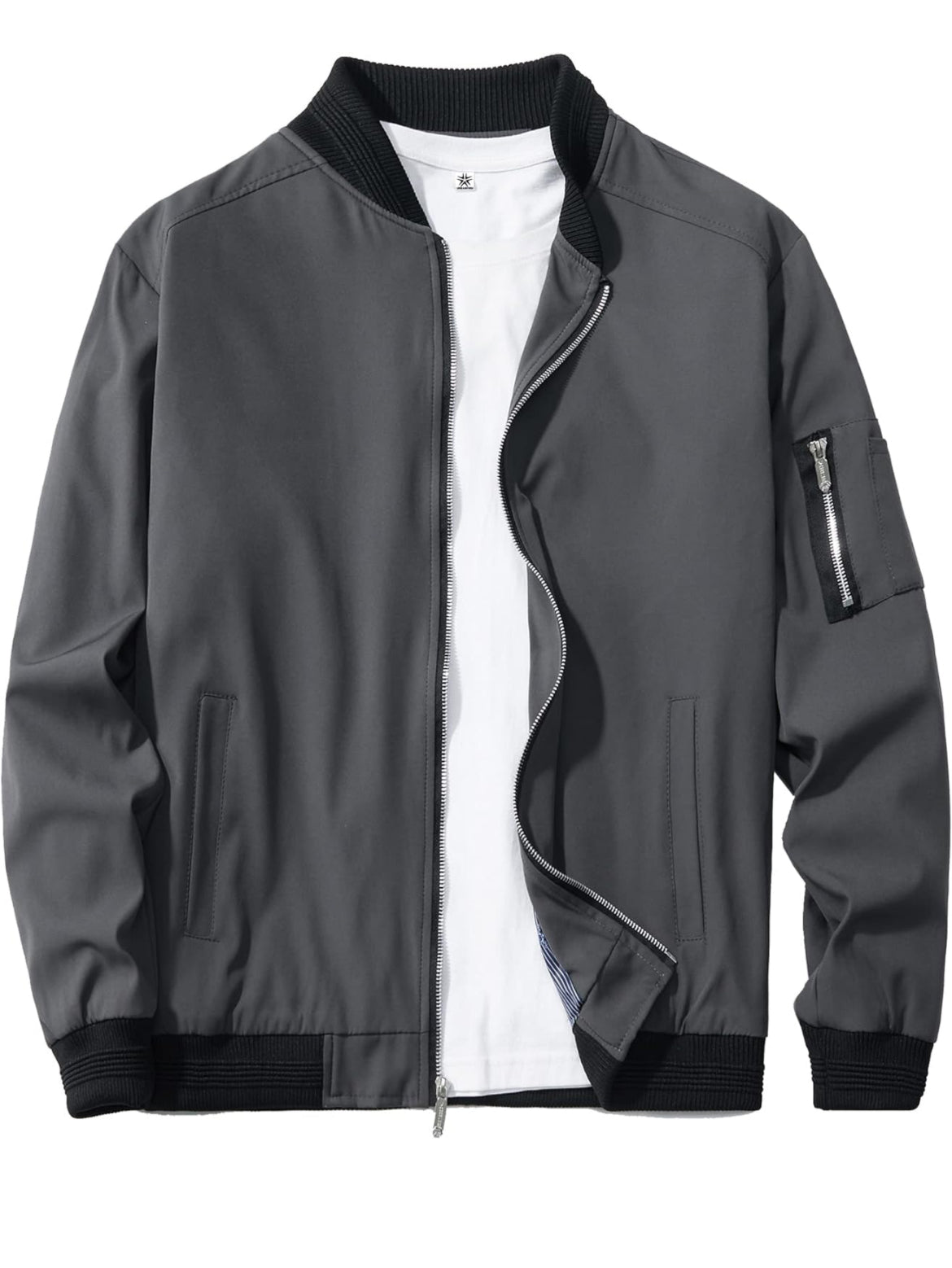 Men’s Slim fit lightweight sportswear jacket casual bomber jacket